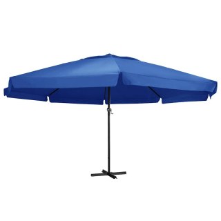 Parasol ogrodowy na aluminiowym słupku, 600 cm, niebieski