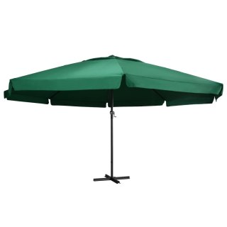 Parasol ogrodowy na aluminiowym słupku, 600 cm, zielony