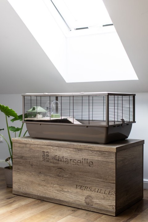 INTER-ZOO Klatka BOB + WOOD JAPANDI 780x480x360 (OUTLET)