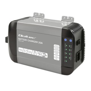 Ładowarka inteligentna Qoltec Monolith do akumulatorów LiFePO4 AGM GEL SLA | 20A | 12V