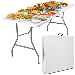 Stół cateringowy BUFET WHITE składany 200 cm