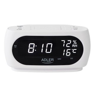 Budzik ADLER AD 1186 white