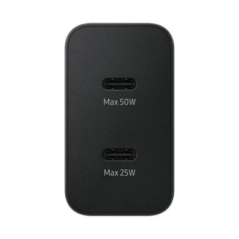 Ładowarka sieciowa Samsung Power Adapter Duo 2x USB-C 50W - czarna