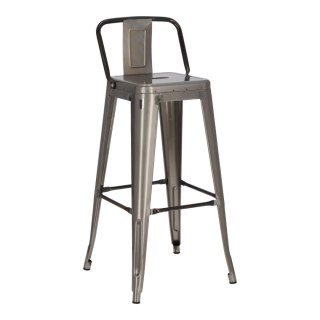 Hoker Paris Back Short 75cm metaliczny