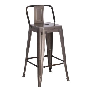 Hoker Paris Back short 66cm metaliczny