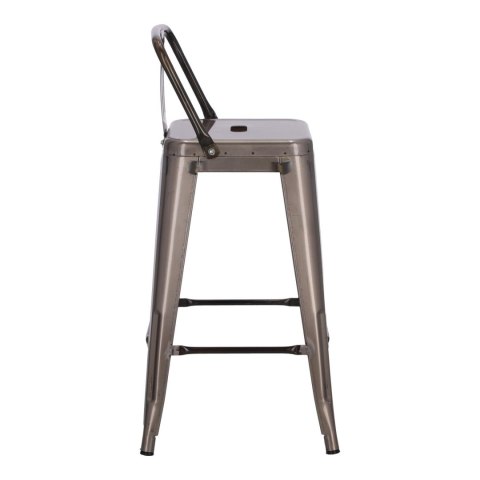 Hoker Paris Back short 66cm metaliczny
