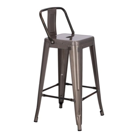 Hoker Paris Back short 66cm metaliczny