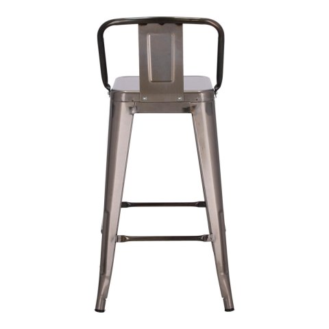 Hoker Paris Back short 66cm metaliczny