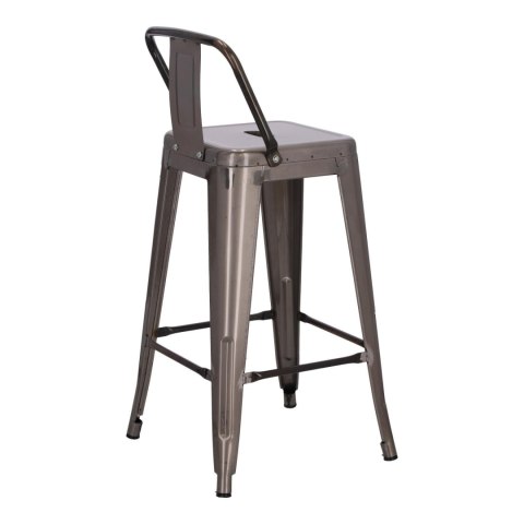 Hoker Paris Back short 66cm metaliczny