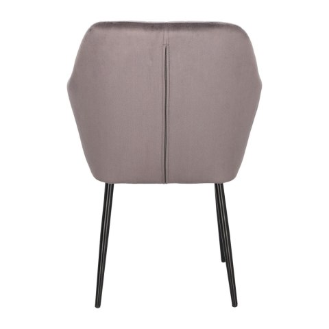 Krzesło Emilia Velvet dark grey/black