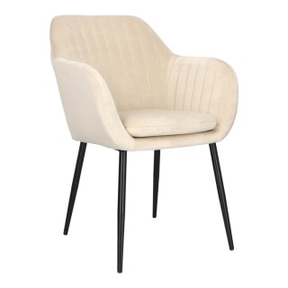 Krzesło Emilia Velvet sand /black