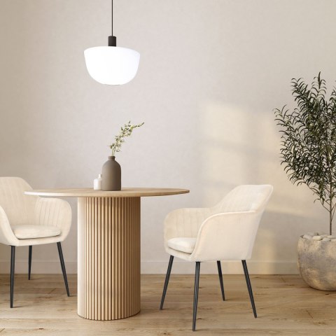 Krzesło Emilia Velvet sand /black