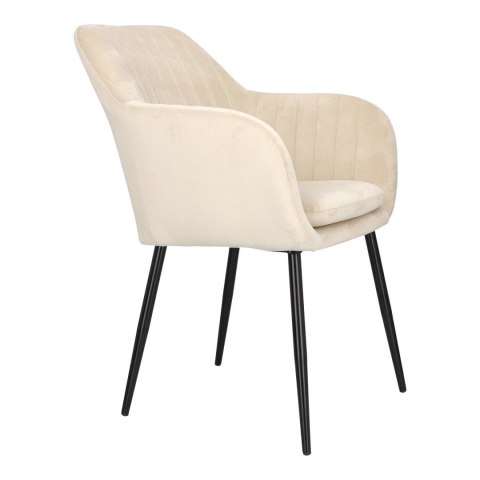 Krzesło Emilia Velvet sand /black