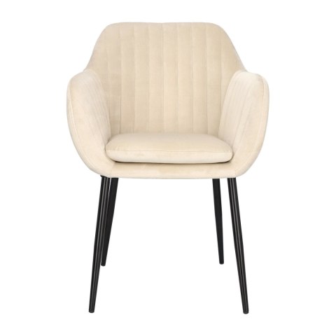 Krzesło Emilia Velvet sand /black
