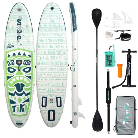 Deska do pływania SUP FunWater Tiki SUPFW05D (zielona)