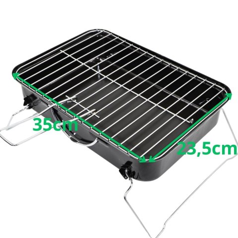 GRILL TURYSTYCZNY RANGER 35x25,5CM CZARNY