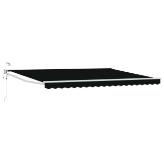 Markiza elektryczna z Czarny 4 × 3 m Aluminium