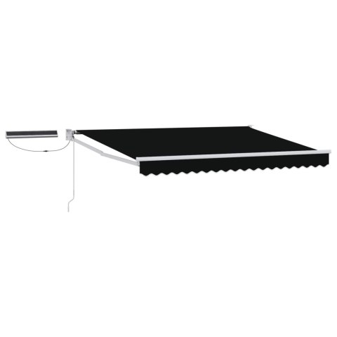Markiza elektryczna Czarny 3 x 2,5 m Aluminium