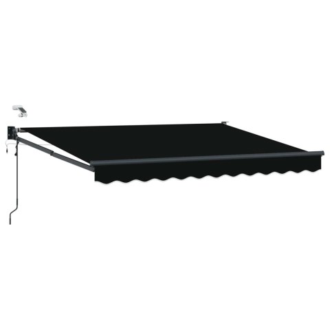 Markiza elektryczna z Czarny 3 x 2,5 m Aluminium
