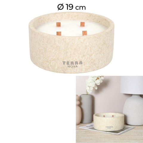 Świeca Terra nova 4 knoty beżowa 19cm