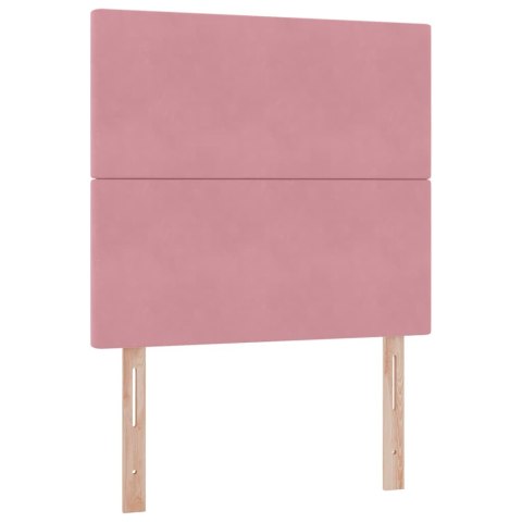 Łóżko z miejscem na przechowywanie i LED Różowy 90 x 190 cm