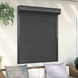Roleta Antracyt 110 x 130 cm Aluminium i poliuretan