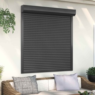 Roleta Antracyt 130 x 140 cm Aluminium i poliuretan