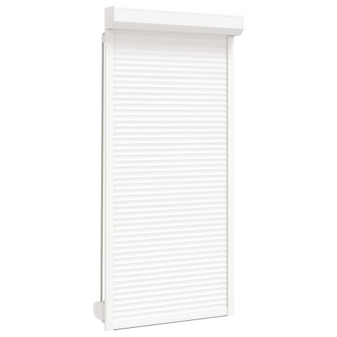 Roleta Biały 100 x 210 cm Aluminium i poliuretan