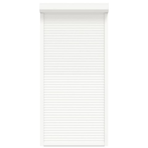 Roleta Biały 100 x 210 cm Aluminium i poliuretan