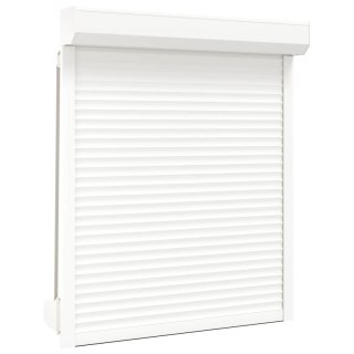 Roleta Biały 110 x 130 cm Aluminium i poliuretan