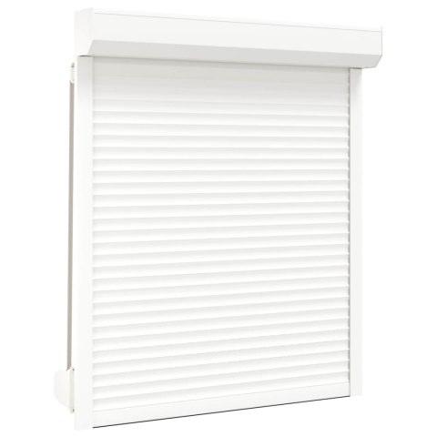 Roleta Biały 110 x 130 cm Aluminium i poliuretan