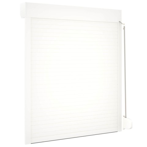 Roleta Biały 110 x 130 cm Aluminium i poliuretan