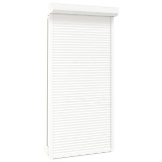 Roleta Biały 110 x 220 cm Aluminium i poliuretan