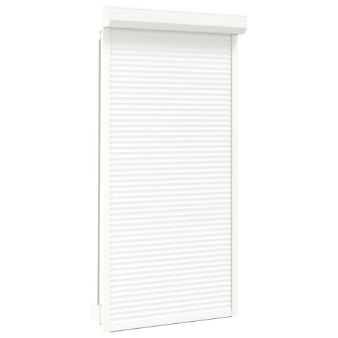Roleta Biały 110 x 220 cm Aluminium i poliuretan