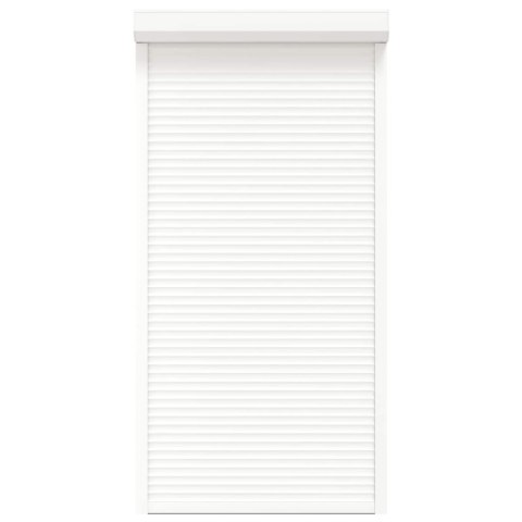 Roleta Biały 110 x 220 cm Aluminium i poliuretan