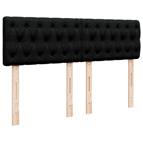 Łóżko otomana z materacem i diodami LED Czarny 140x200 cm