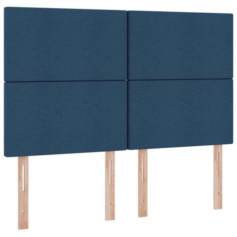 Łóżko z miejscem na przechowywanie i LED Niebieski 140 x 200 cm