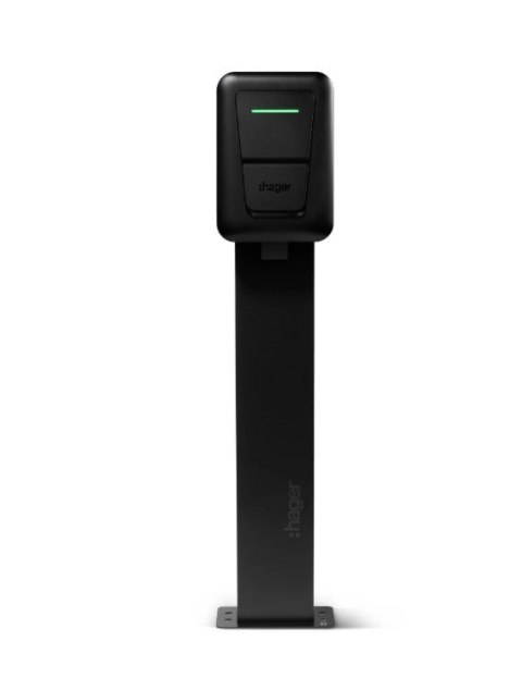 EVCS Stacja ładowania Hager witty one 11kW 3f RFID Bluetooth z gniazdem T2