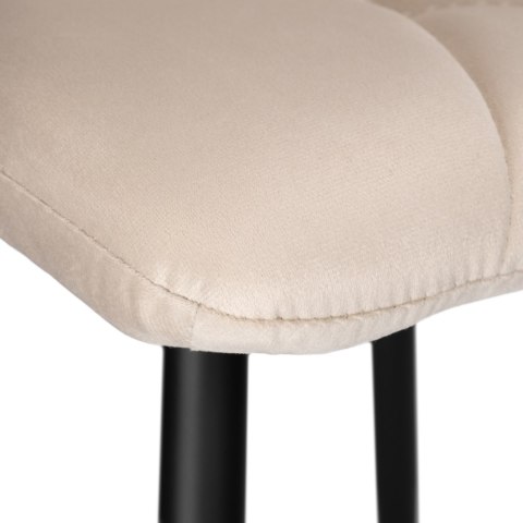 Krzesło welurowe MADISON VELVET beżowe