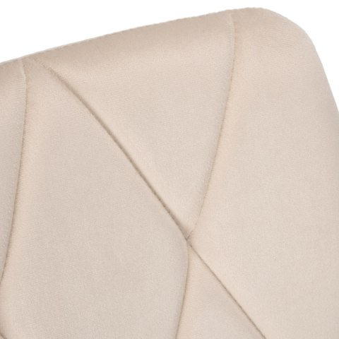 Krzesło welurowe MADISON VELVET beżowe