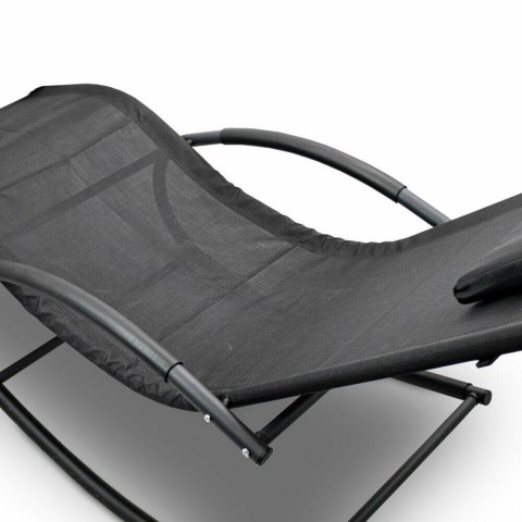 ZESTAW BEŻOWYCH LEŻANEK OGRODOWYCH BUJANE LEŻAKI 2 SZTUKI BITUXX