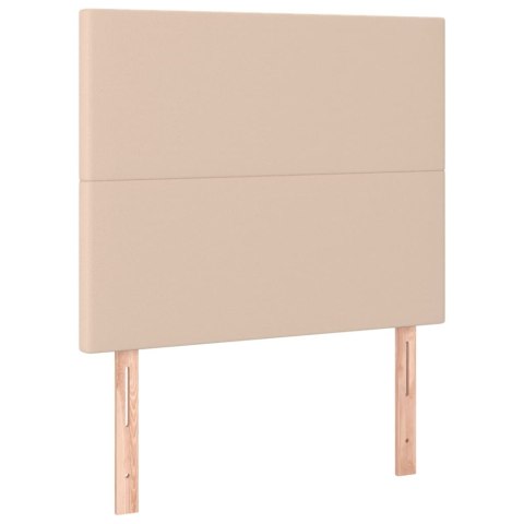 Łóżko kontynentalne, materac i LED cappuccino 100x200 cm