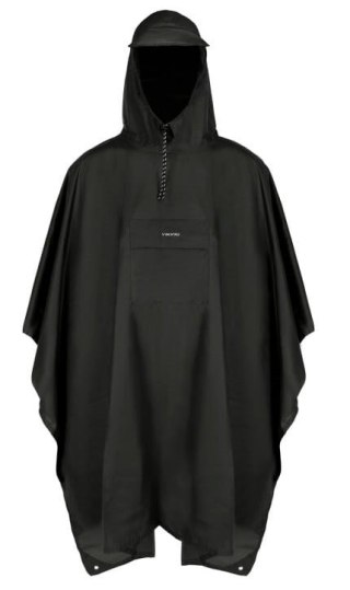 Poncho przeciwdeszczowe dla dorosłych VIKING Vesper czarne UNI