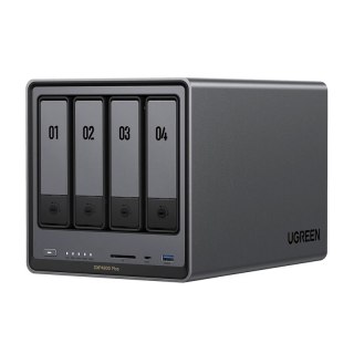 Serwer plików NAS Ugreen DXP4800 Plus, 4-dyskowy, Intel 8505, 8GB DDR5, 2.5GbE, 4K HDMI, SD 3.0