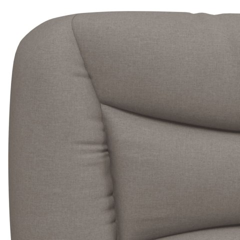 Rama łóżka z LED bez materaca Hvar Taupe 160x200 cm Tkanina