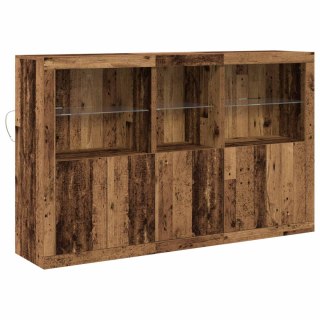 Komoda LED Ze LED Lights Stare drewno 162 x 37 x 100 cm