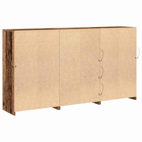 Komoda LED Ze LED Lights Stare drewno 181,5 x 37 x 100 cm