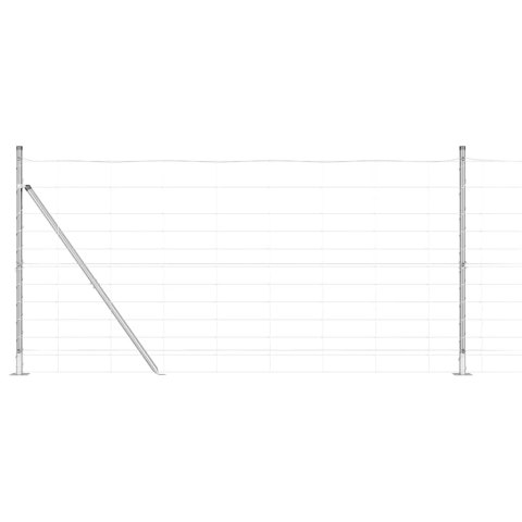 Słupek ogrodzeniowy. Galwanizowany 50 x 1,2 m Stal