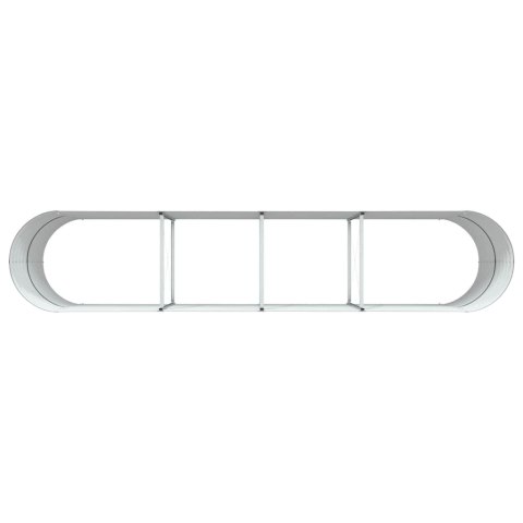 Podniesiony grządka Brązowy 400 x 80 x 81 cm Stal