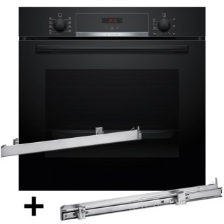Piekarnik BOSCH HBA514BB3 + prowadnice teleskopowe 1 poziomowe BOSCH HEZ538000